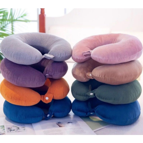 Cartoon Animal U-Shaped Neck Pillow – PP Cotton Travel Pillow For Car, Airplane, Office (Frog Design)
