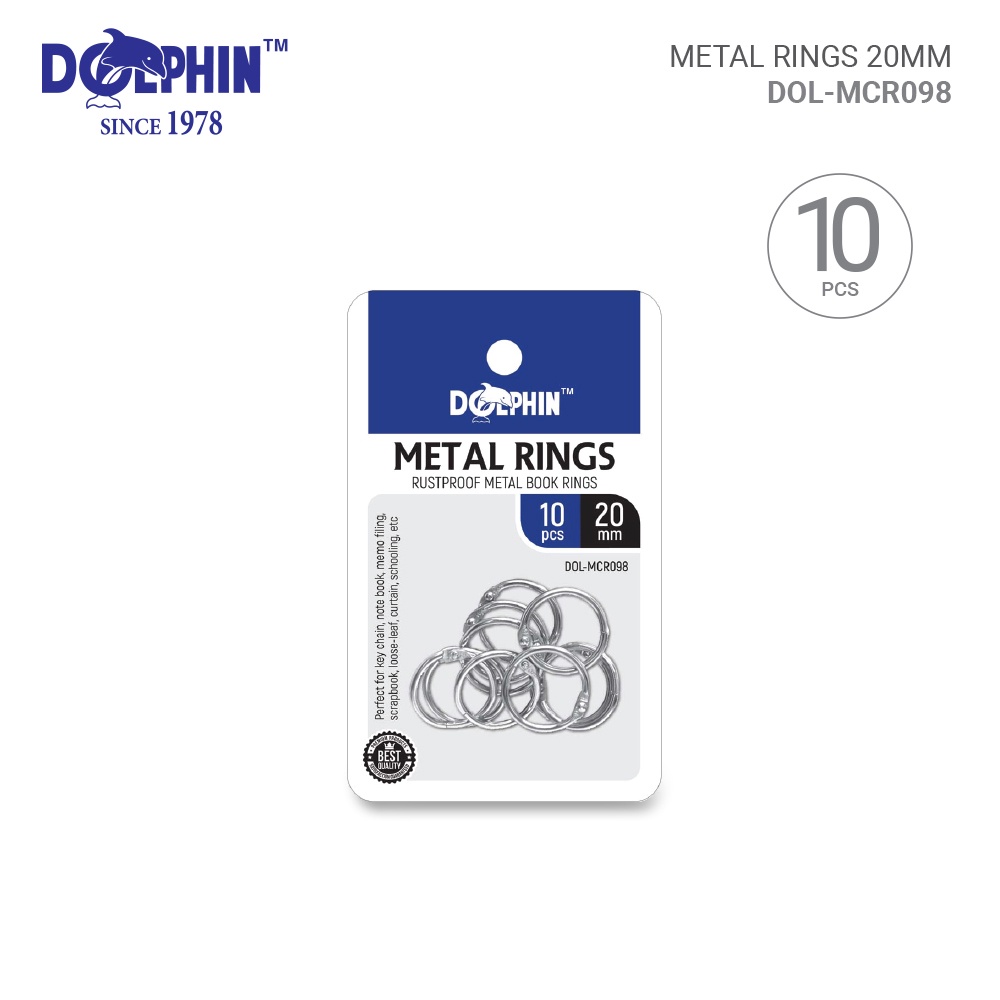 DOLPHIN Metal Card Rings 20mm/ 26mm/ 33mm/ 40mm | Shopee Malaysia