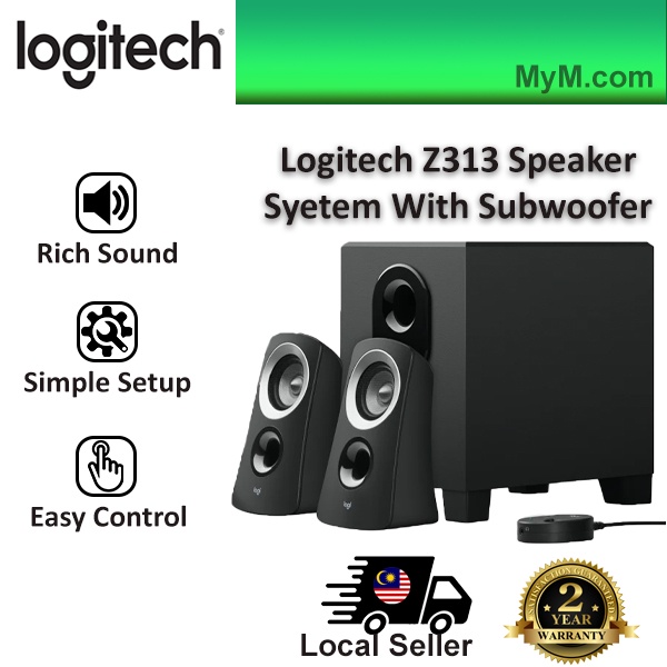 Logitech Z313 Speaker System With Subwoofer 2 Year Warranty Shopee
