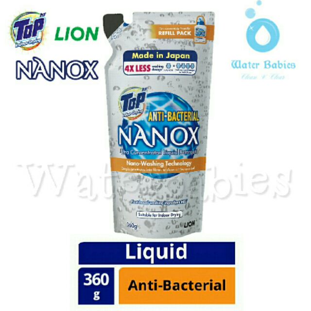 Top Nanox Ultra Concentrated Liquid Detergent Refill 360ml | Shopee ...