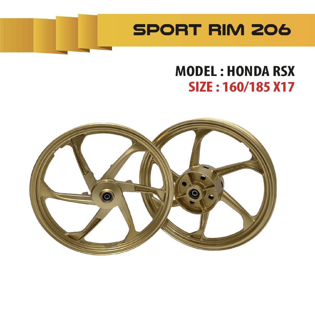 Sport Rim Honda RSX / RS150 6 Batang ENKEI PNP RSX / RS150 160/185-17 ...