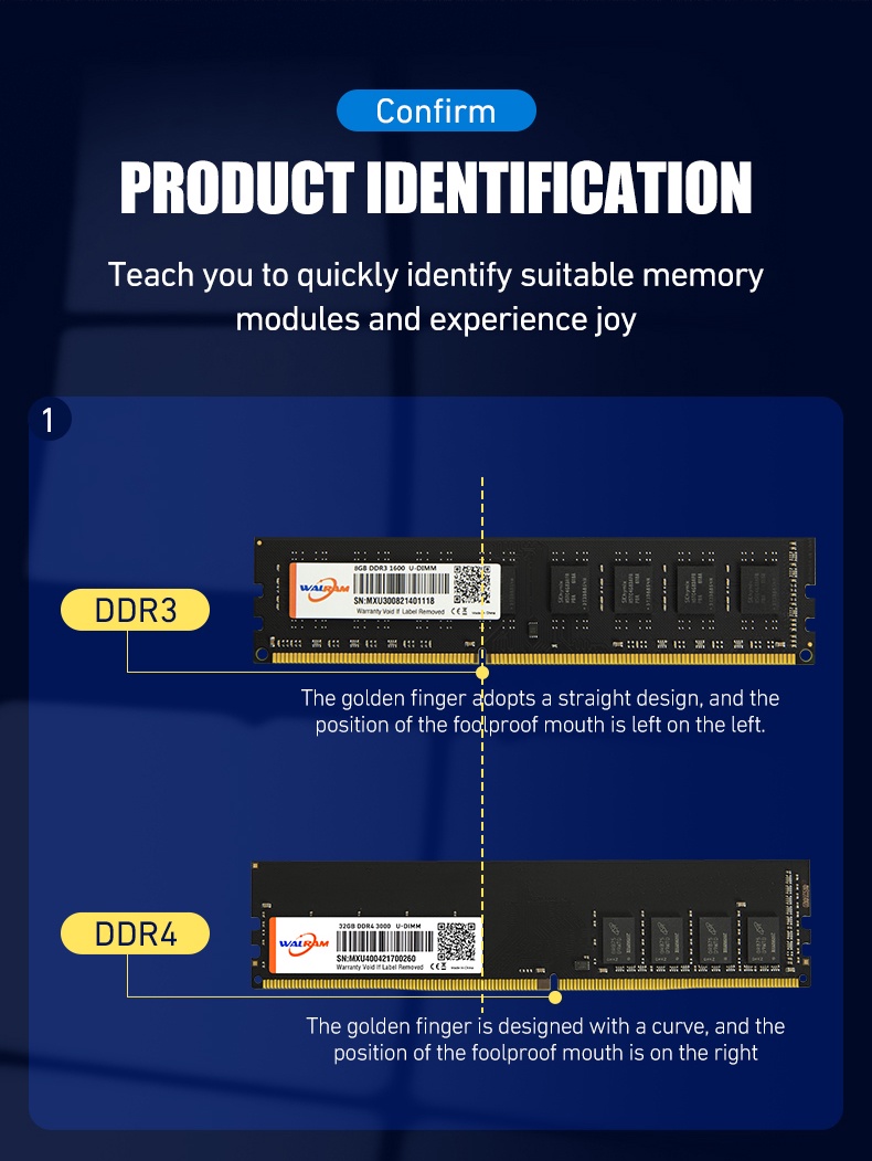 Walram DDR4 2400 2666 3200Mhz 288pin 1.2V Memory Desktop PC Value RAM ...