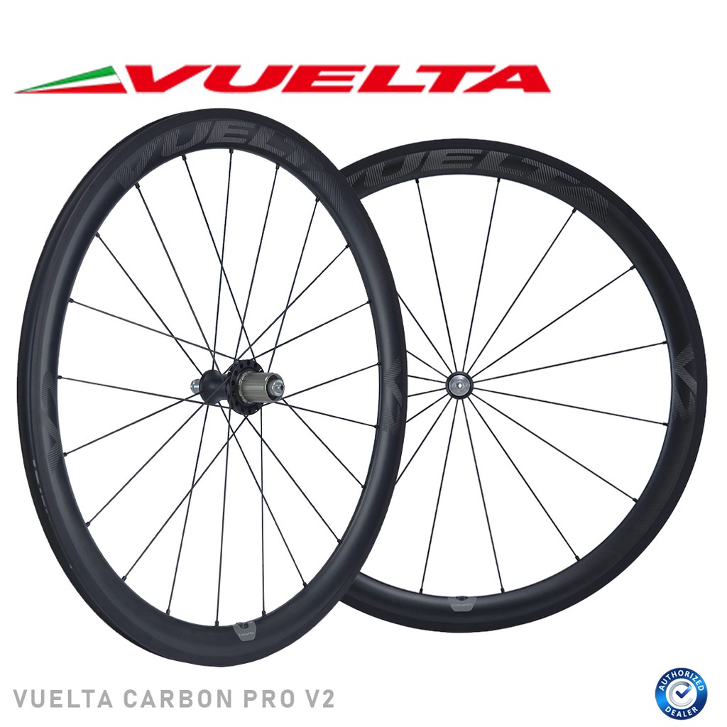 Vuelta Carbon Pro V2 Road Hand Built Wheelset Ceramic Bearing 45m