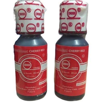 MERAH Cross Cherry Red Food Coloring 20ml Cherry Red Food Coloring Mix