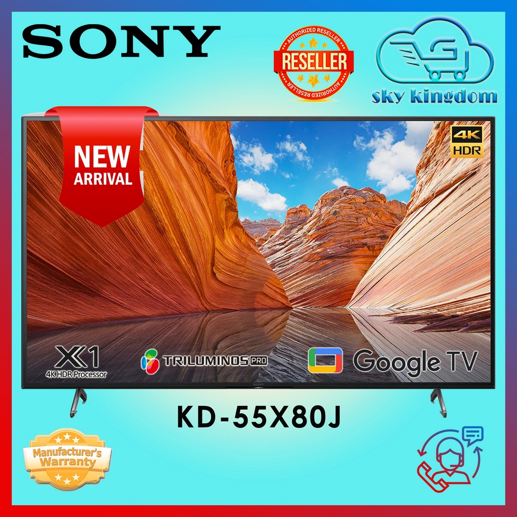 SONY KD55X80J X80J 55" 4K Ultra HD High Dynamic Range (HDR