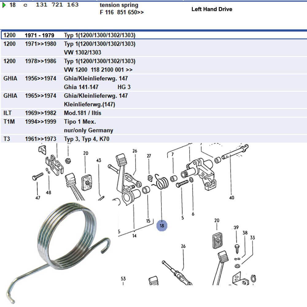 VW Brake Pedal Return Spring Shopee Malaysia