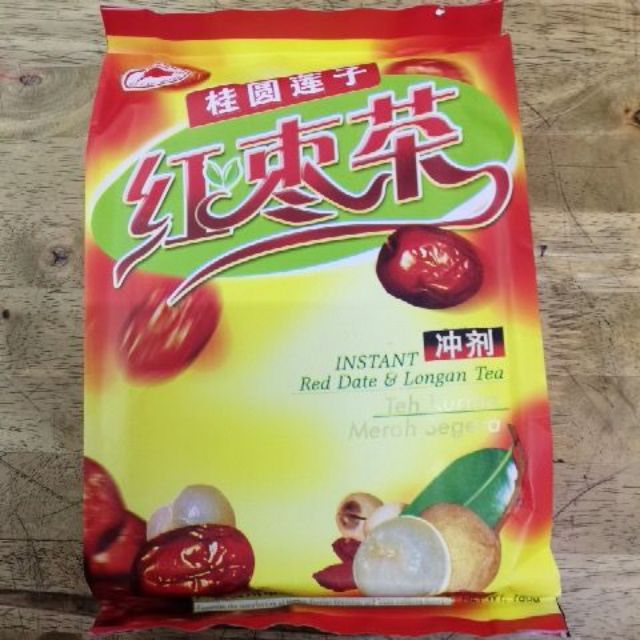 RED FLAG BRAND instant Red Dates & Longan Tea 红旗牌 桂圆莲子红枣茶冲剂（10gmx16小包 ...