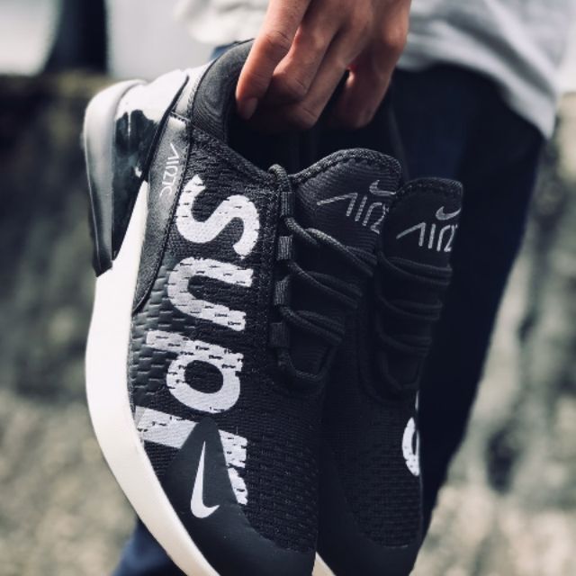 NIKE AIRMAX 270 SUPREME BLACK WHITE🔥🔥