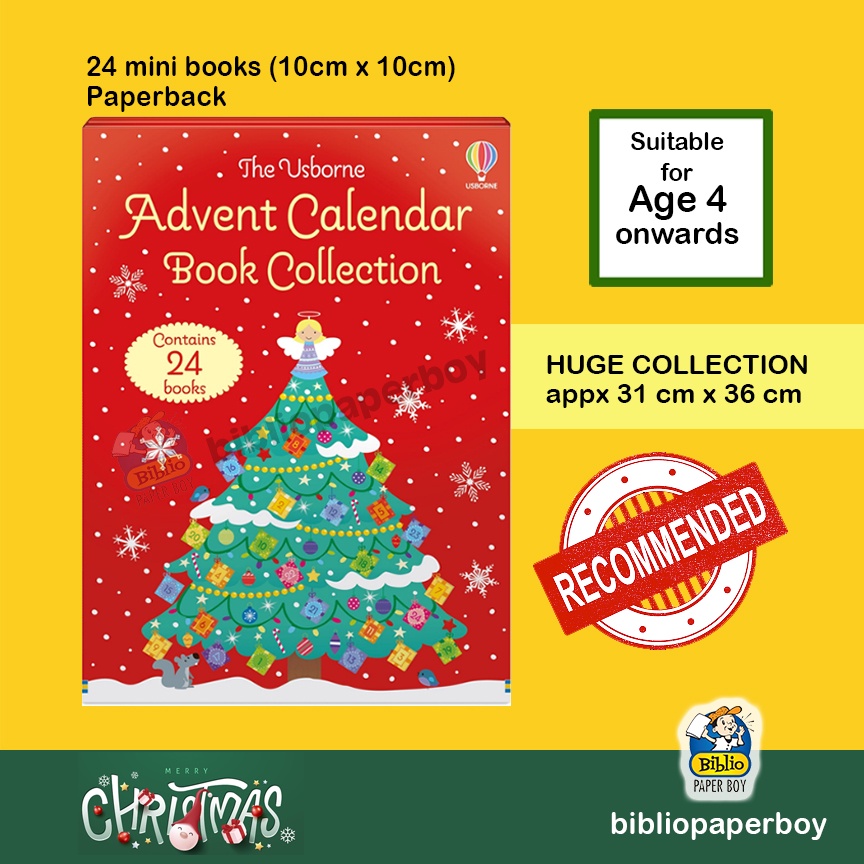 Usborne Advent Calendar Book Collection Christmas 2022 Shopee Malaysia