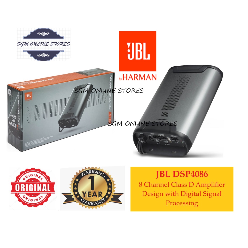 JBL DSP4086 - 8 Channel Class D Car Amplifier Design with Digital ...