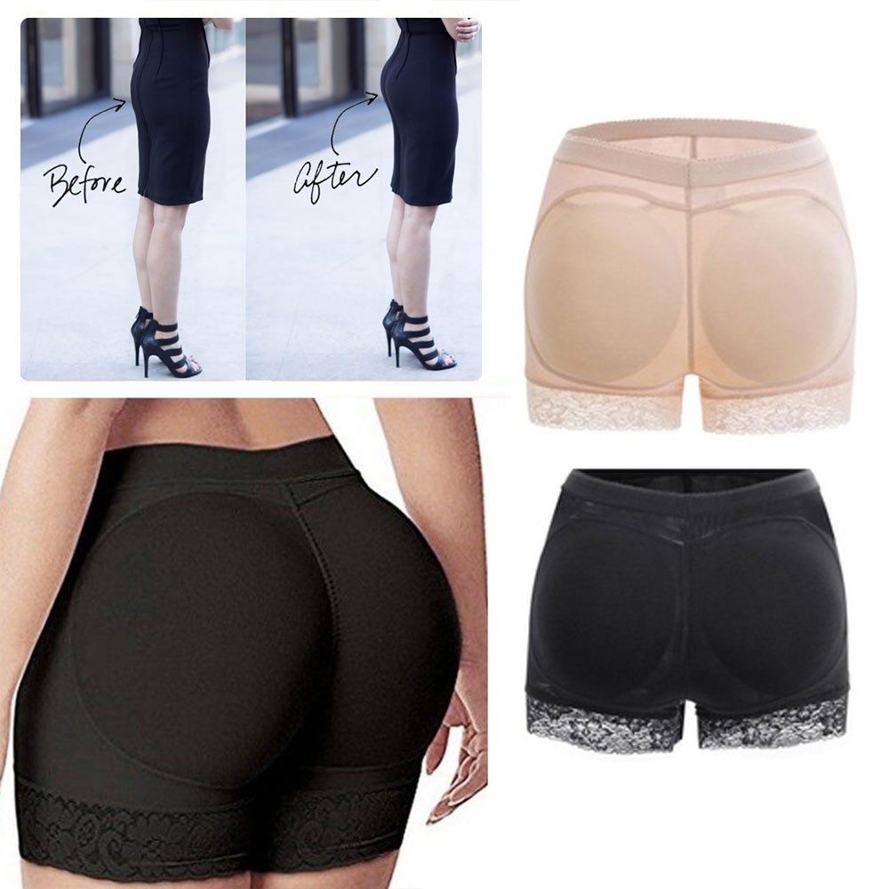 URPLITY Women Butt Lifter Fake Ass Padded Panties Waist Trainer Shapewear  Hip Enhancer Body Shaper Sexy Lace Buttock Briefs : : Fashion