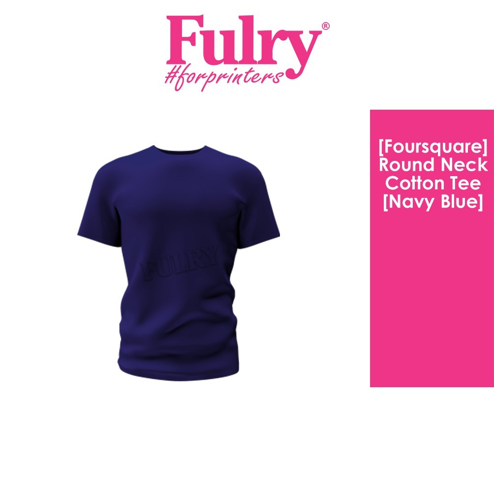 Foursquare RoundNeck T-Shirt (160gsm) -Royal Blue