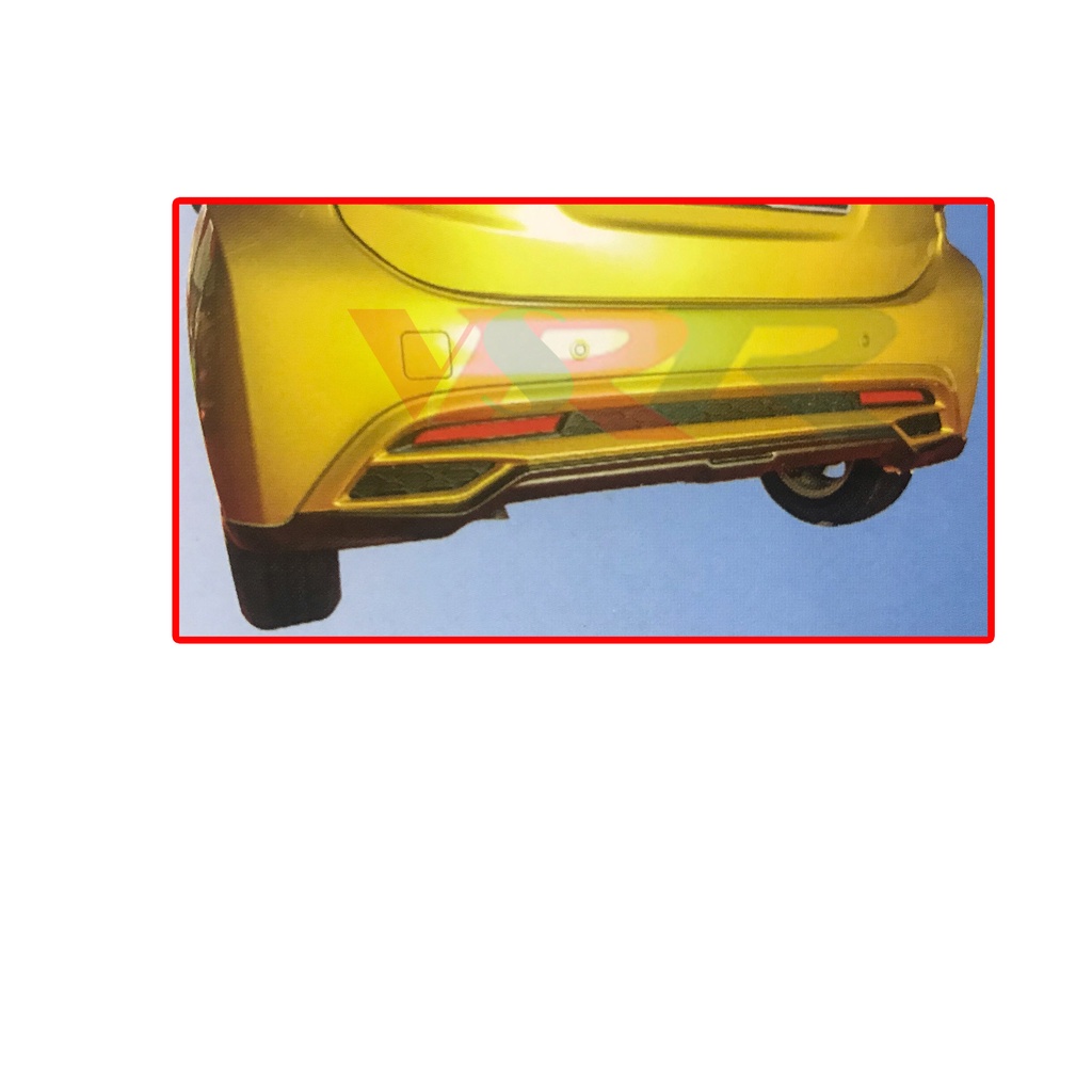 Perodua Myvi Icon (2015 Facelift) GEAR UP Rear Back Bumper Skirt