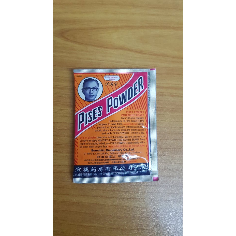 Thailand Parachute Brand Pises Powder 3g 1pcs (Exp-10/9/29) | Shopee ...