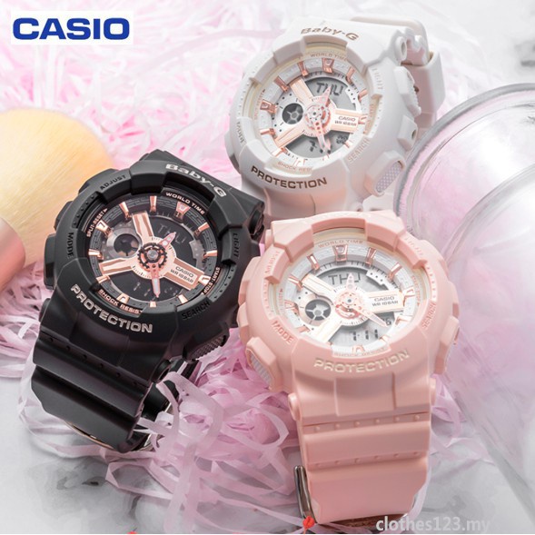 New Casio G shock GMA S110MP sports waterproof ladies watch Digital watch pink automatic baby g BA110 women READY STO