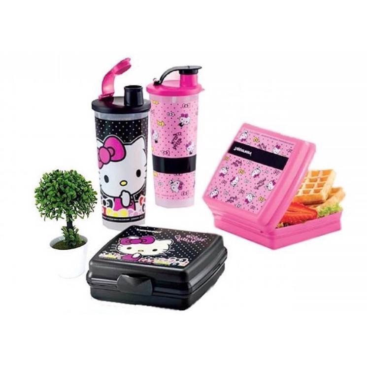 Tupperware Hello Kitty Lunch Set Shopee Malaysia