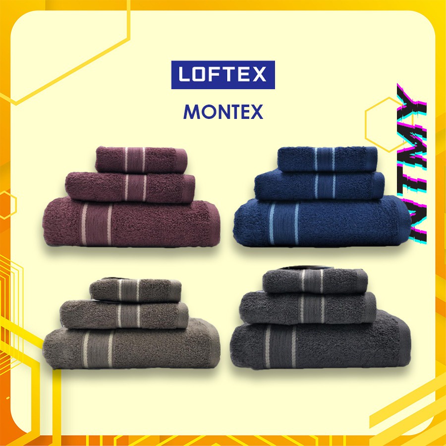NTMY Montex Antibacterial Series Thick Hotel Grade Bath Hand Face Towel ...