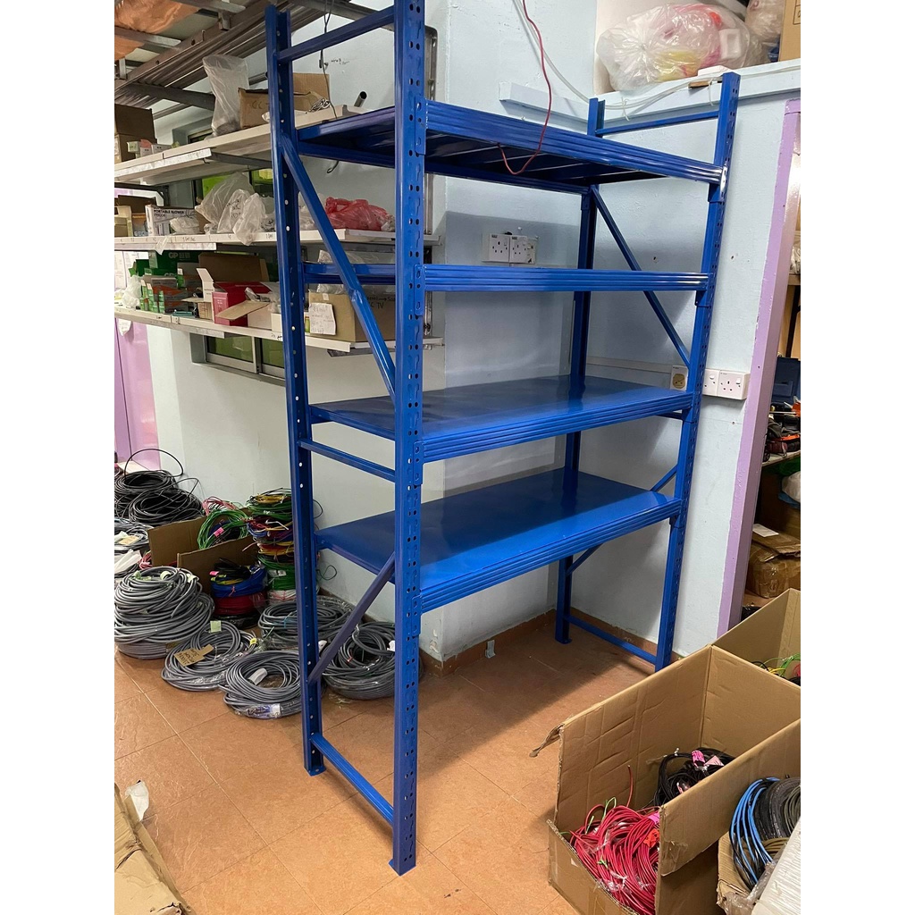HEAVY DUTY RACK BESI RAK STORAGE Boltless Serbaguna Storage / Metal ...