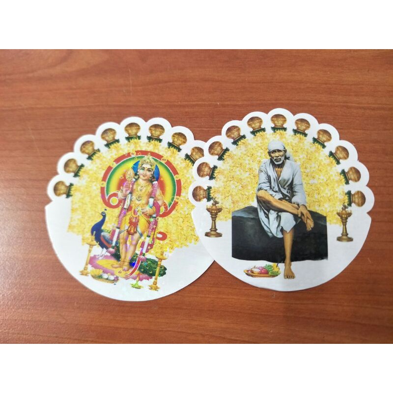 Sai Baba and Murugan Sticker (Normal sticker) | Shopee Malaysia