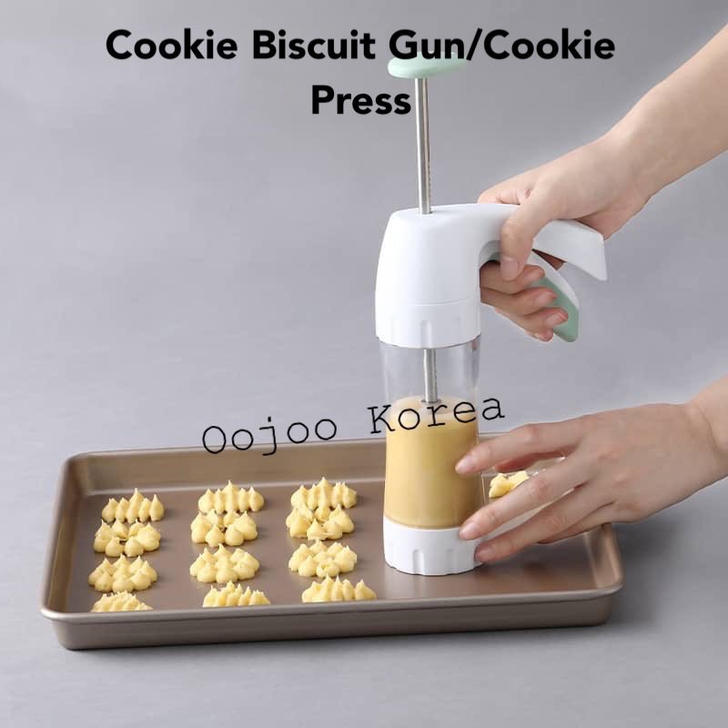 Cookie Gun/ Biscuit Gun/Cookie Press (Plastic & Stainless Steel