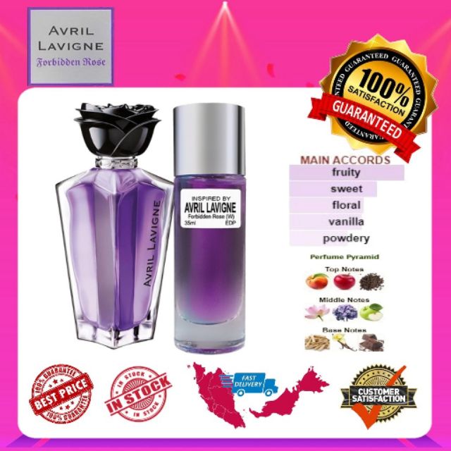 Minyak wangi forbidden online rose