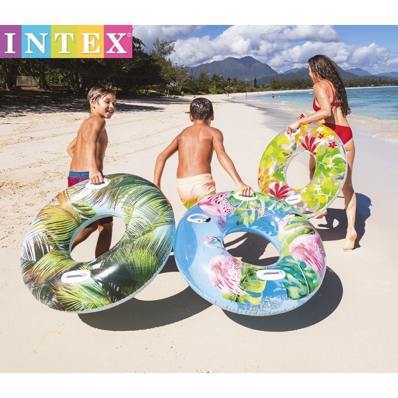 Intex Lush Tropical Tube Float Swimming Ring | Shopee Malaysia