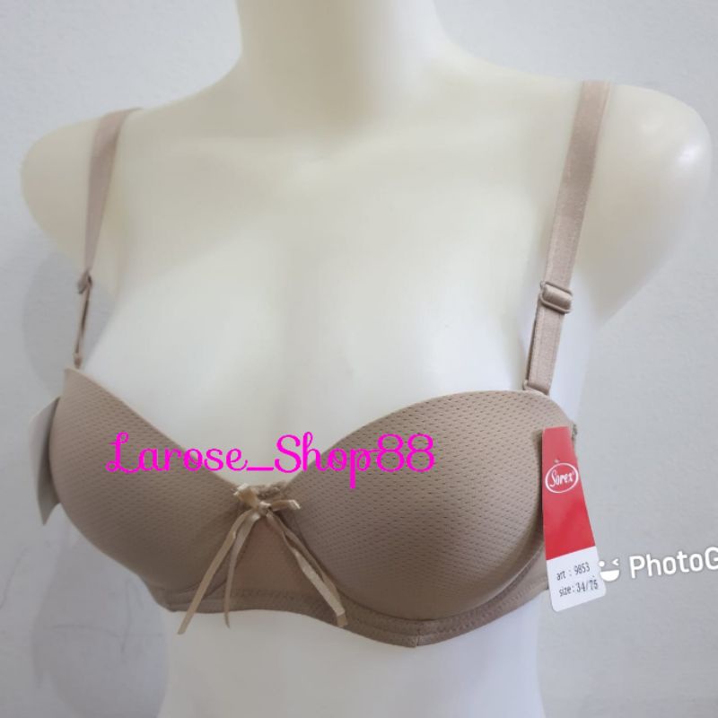 Sorex Bh Brocade 9853 Half Cup Thin Foam Half Cup Bra With 2 Hook Wire Bra Lace 9853 