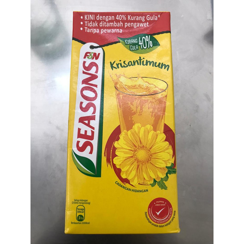 SEASON TEH BUNGA ( CHRYSANTHEMUM TEA ) 1LITRE ( KOTAK ) Shopee Malaysia