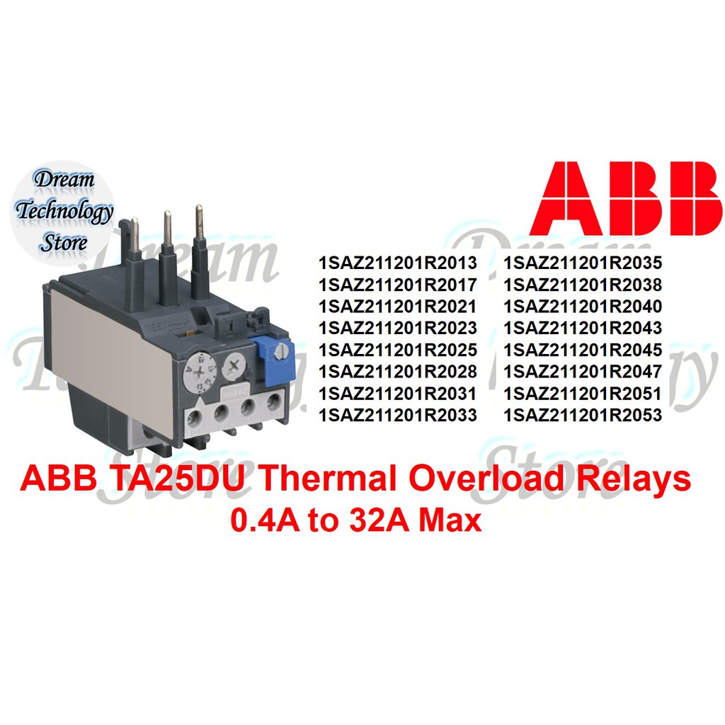 ABB TA25DU Thermal Overload Relays Shopee Malaysia