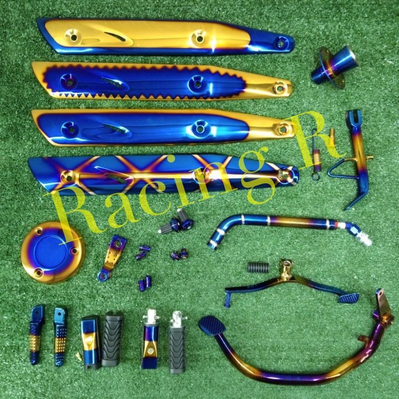 HONDA W125 S X R W100-R TITANIUM PARTS BRAKE GEAR PEDAL FRONT REAR ...