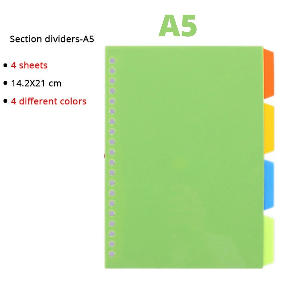 Loose Leaf Notebook A4/B5/A5 Replaceable refill planner Bullet journal