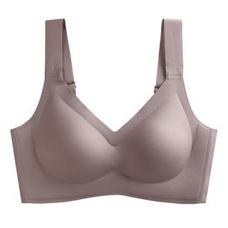 Oxygen Bra, Invisible-buckle + Adjustable Wide Shoulder Straps + Thai Latex  Span Seamless Comfortable 日本 YONIACY B0045