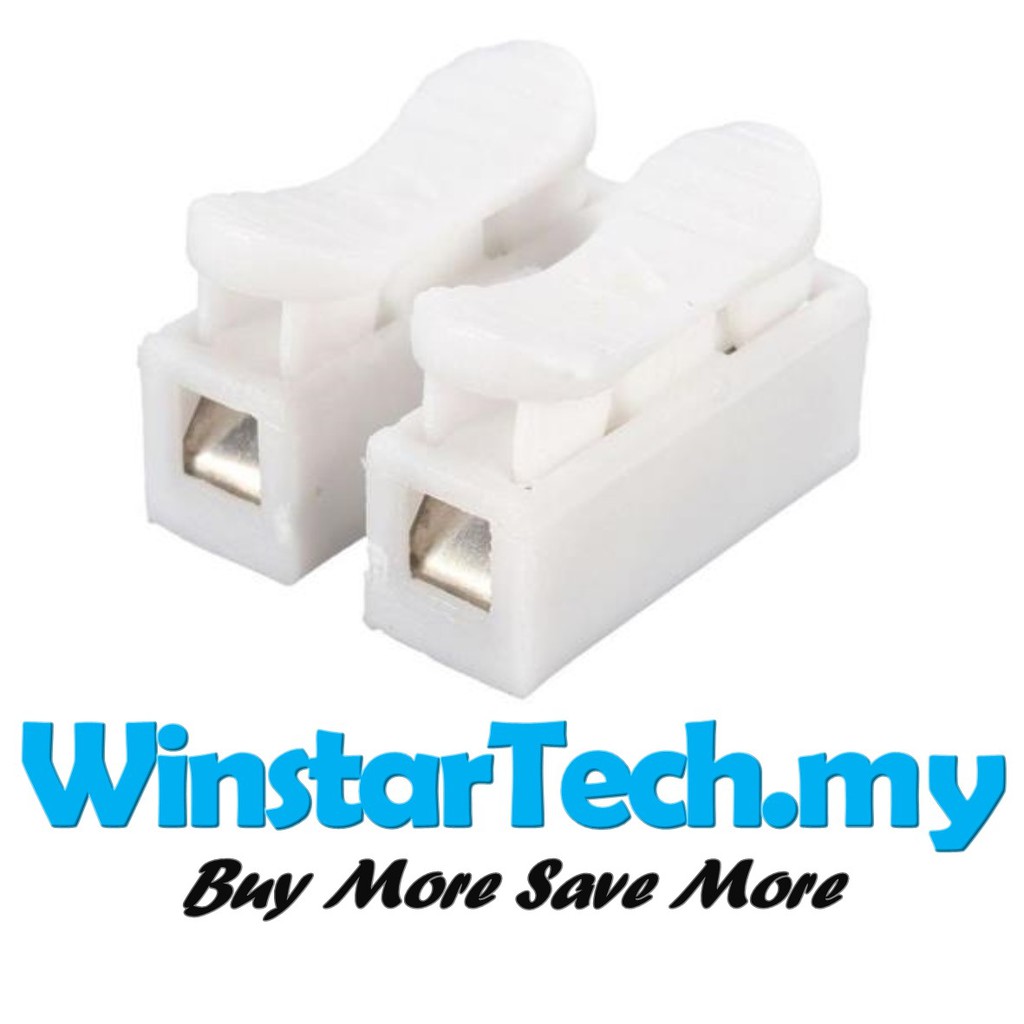 10pcs x Electrical Cable CH-2 Connector Quick Splice Lock 2 pin Wire ...