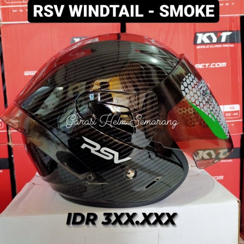 Rsv WINDTAIL CARBON Helmet HALF FACE RSV Not KYOTO DJ MARU GALAXY SLIDE