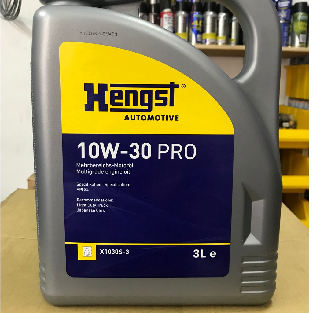 Hengst 10W-30 PRO Motor Engine Oil 3L | Shopee Malaysia