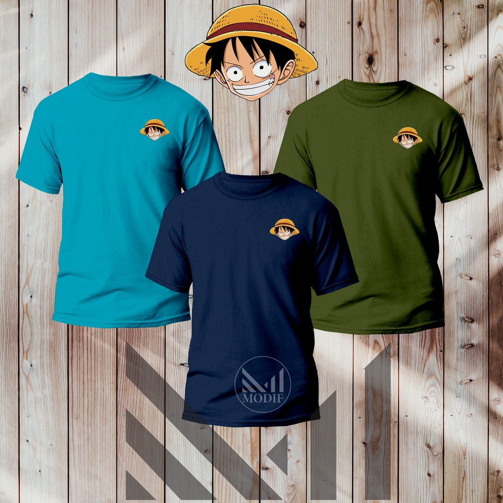 ONE-PIECE LUFFY FACE Logo Short Sleve T-shirt 