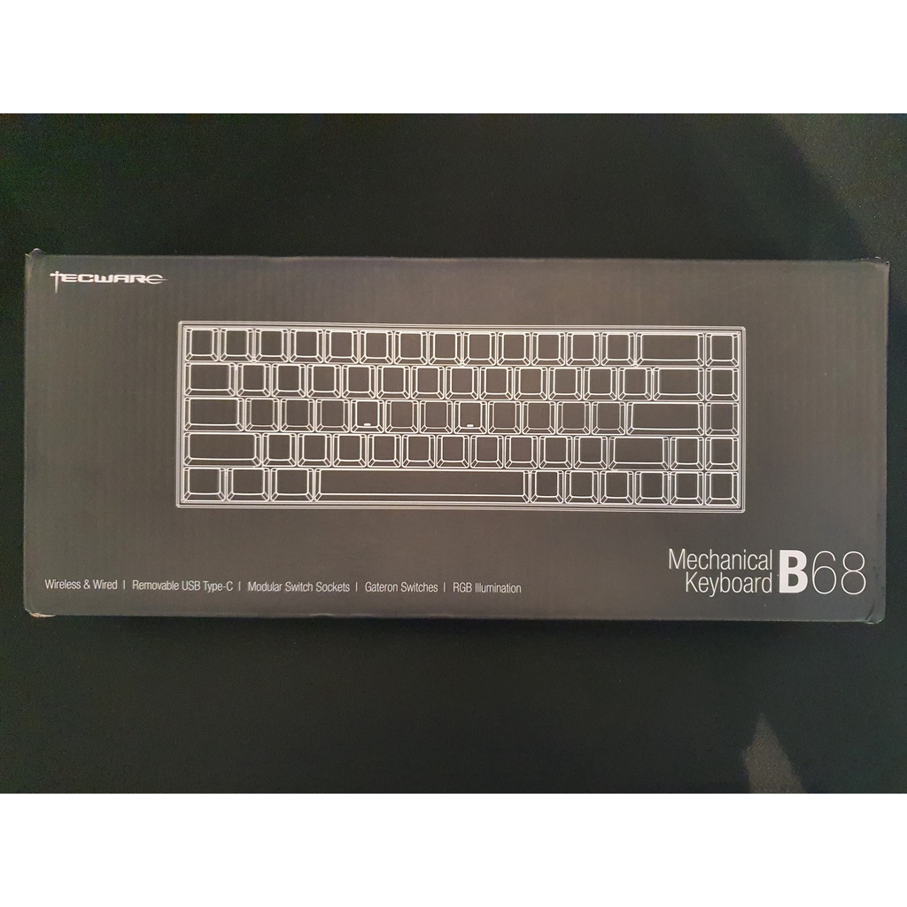 Tecware B68 RGB Mechanical Keyboard (Wired/Wireless) Gateron Yellow ...