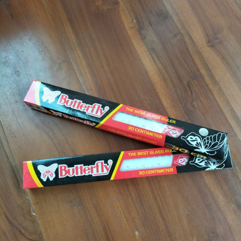 Ruler/line/ruler Butterfly 30cm (1 pack) | Shopee Malaysia