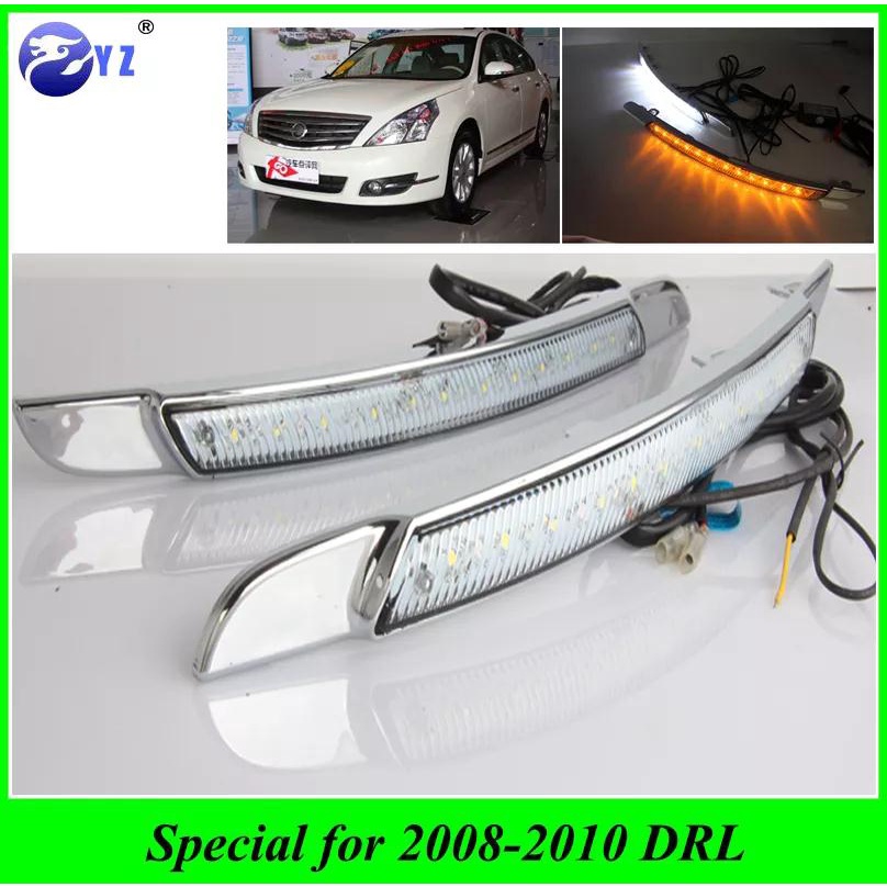 Car Flashing 1 Pair For Nissan Altima Teana 2008 2009 2010 LED DRL