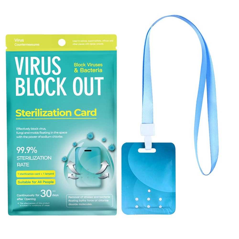 Air Sterilization Card Portable Air Sanitizer Protection Card with ...