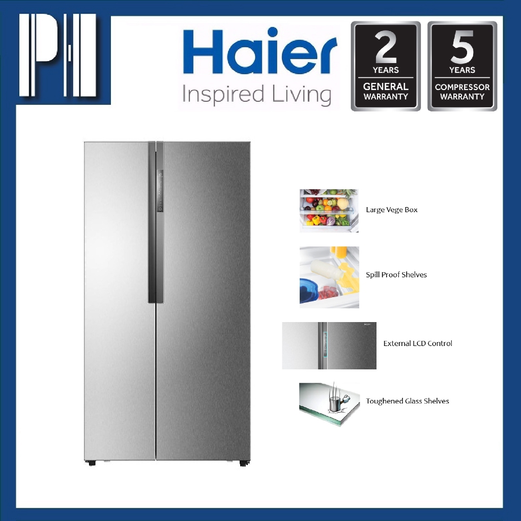 Haier HRF521DM6 550L NonInverter Sidebyside Fridge/Refrigerator