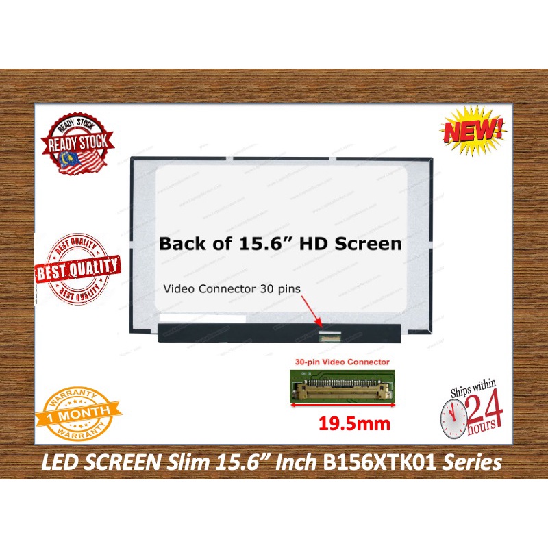 15.6 inch 30 Pin Slim LED SCREEN For HP Elitebook 850 G1 450 G2 650 G1
