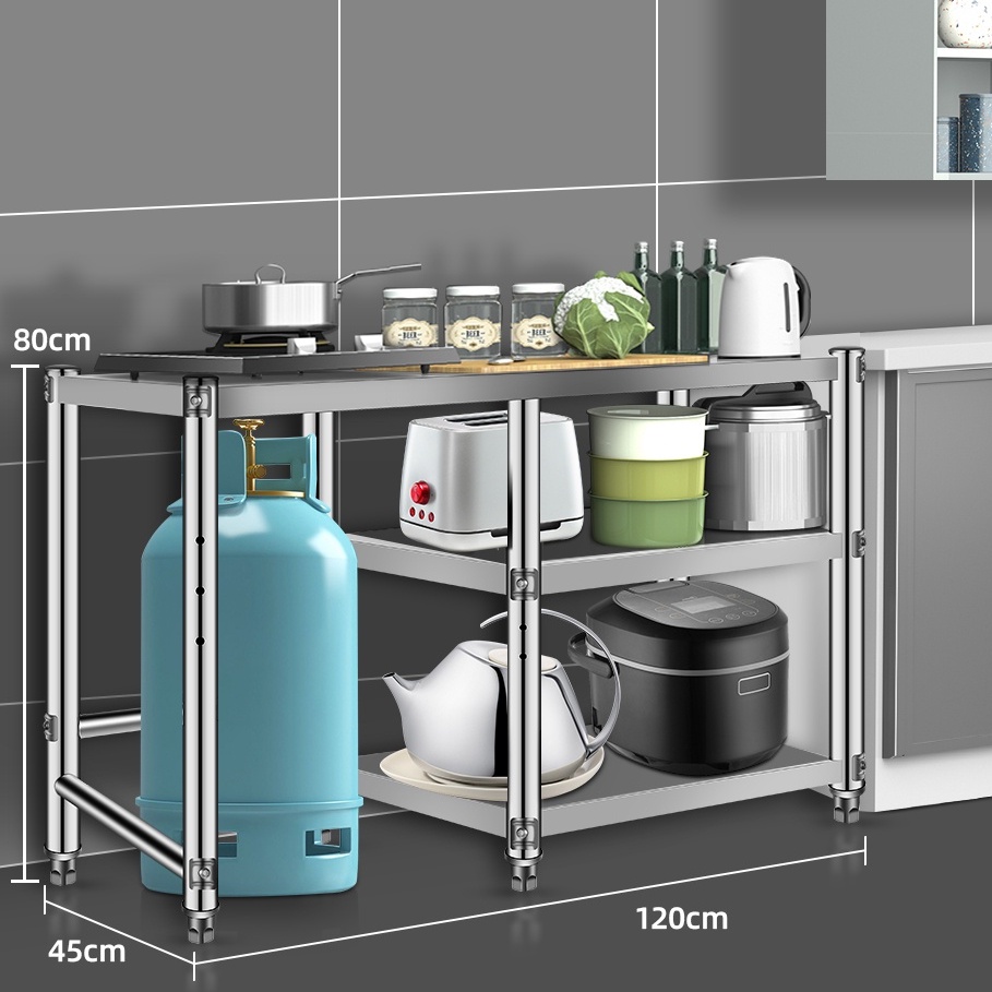 Thickening Upgrade Stainless Steel Kitchen Stove Rack Rak Dapur Gas ...