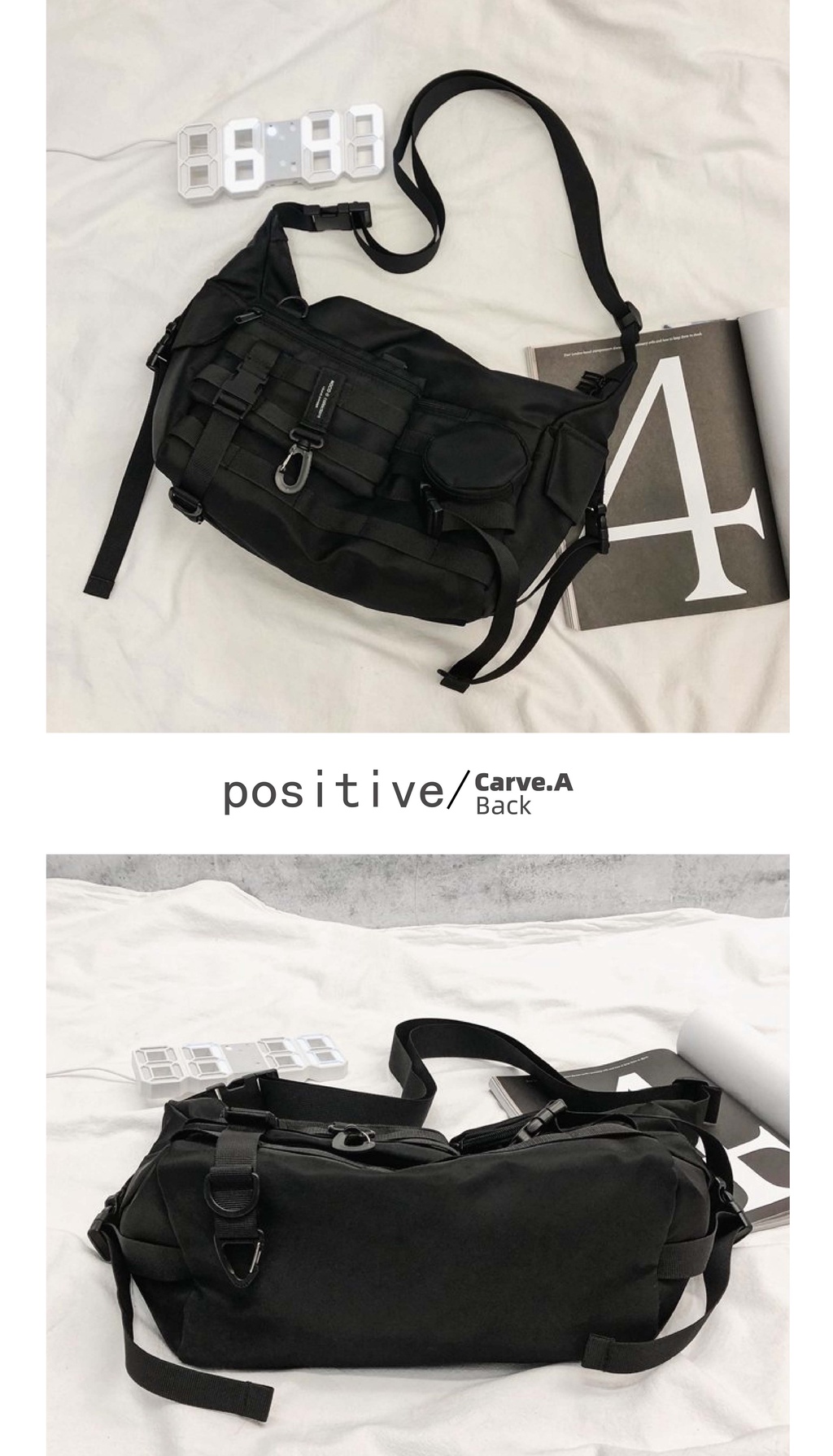 Carve.A Store [Ready Stock] Boys Crossbody Bag Dual-Use Backpack ...