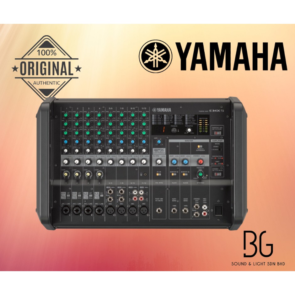 Yamaha EMX5 12channel 1260W Powered Mixer (EMX5/EMX 5) *Crazy Sales