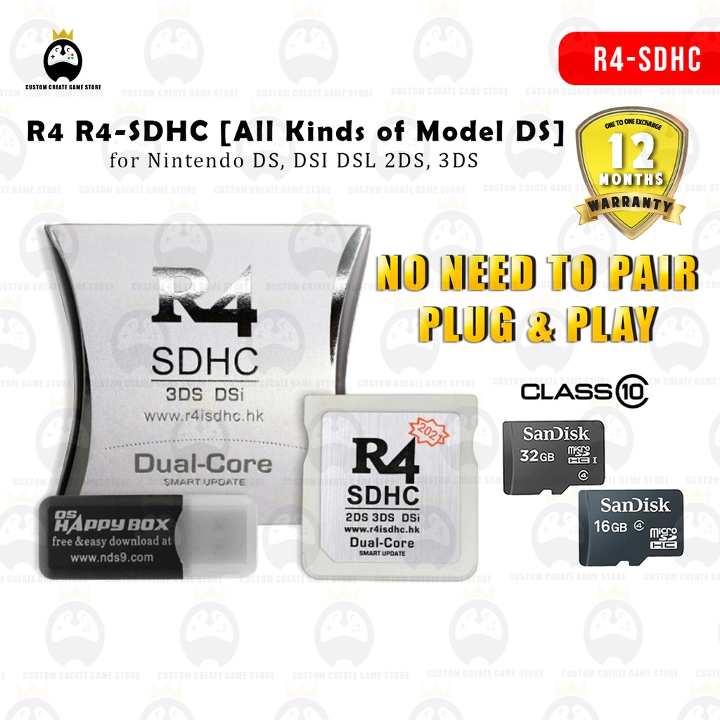 R4 R4ISDHC for Nintendo DS, DSI DSL 2DS, 3DS [All Kinds of Model DS ...