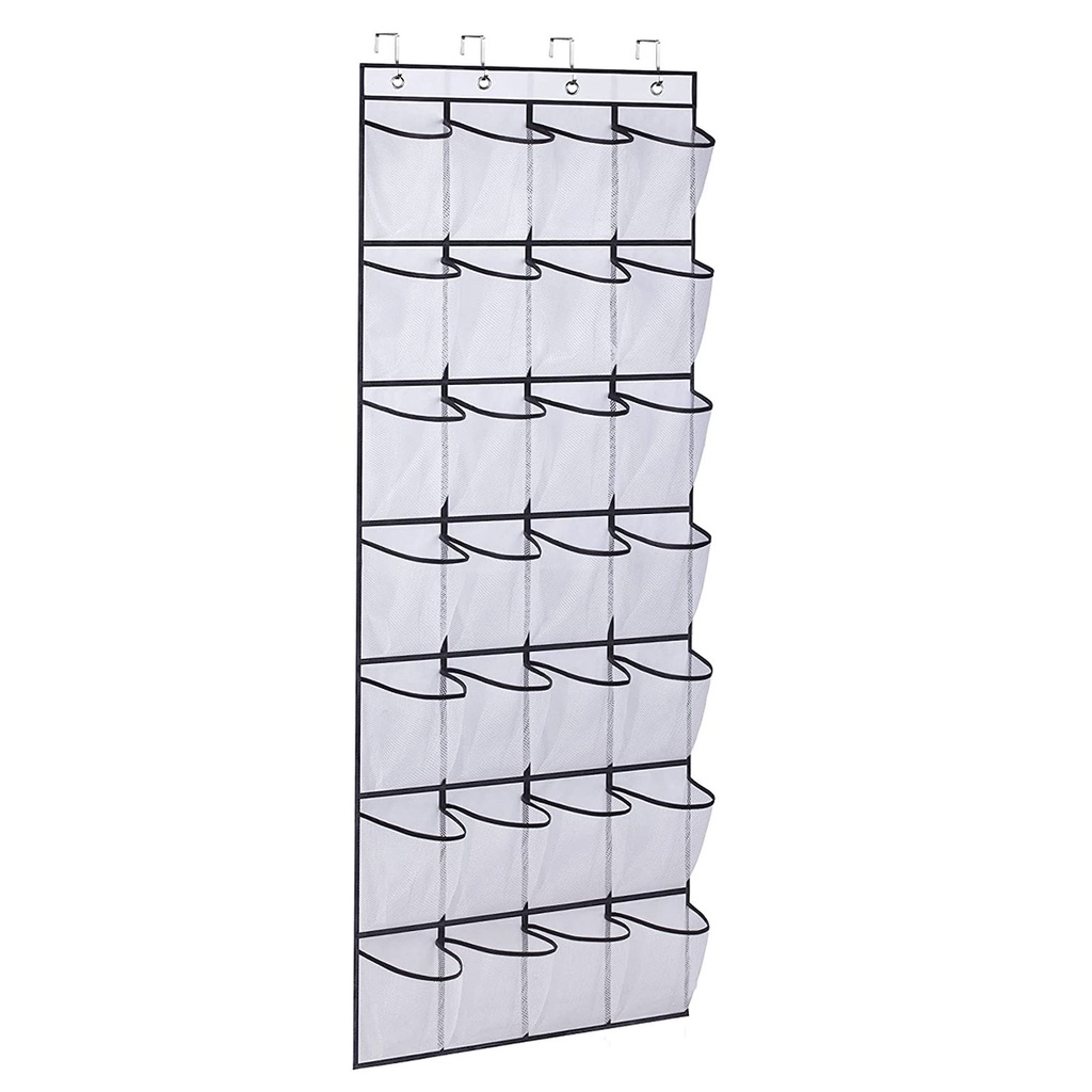 raya 24 Pocket Shoe Organizer Door Hanging Clear Rack Large Space ...