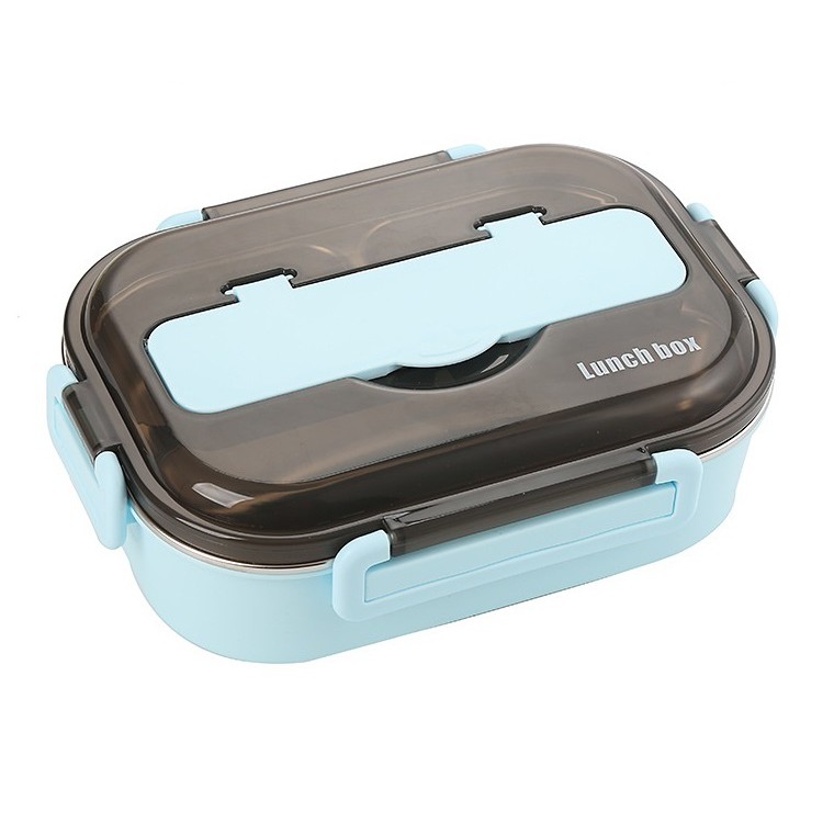 304 Stainless Steel Lunch Box 2Slot Thermal Lunch Box Keep Warm Bento