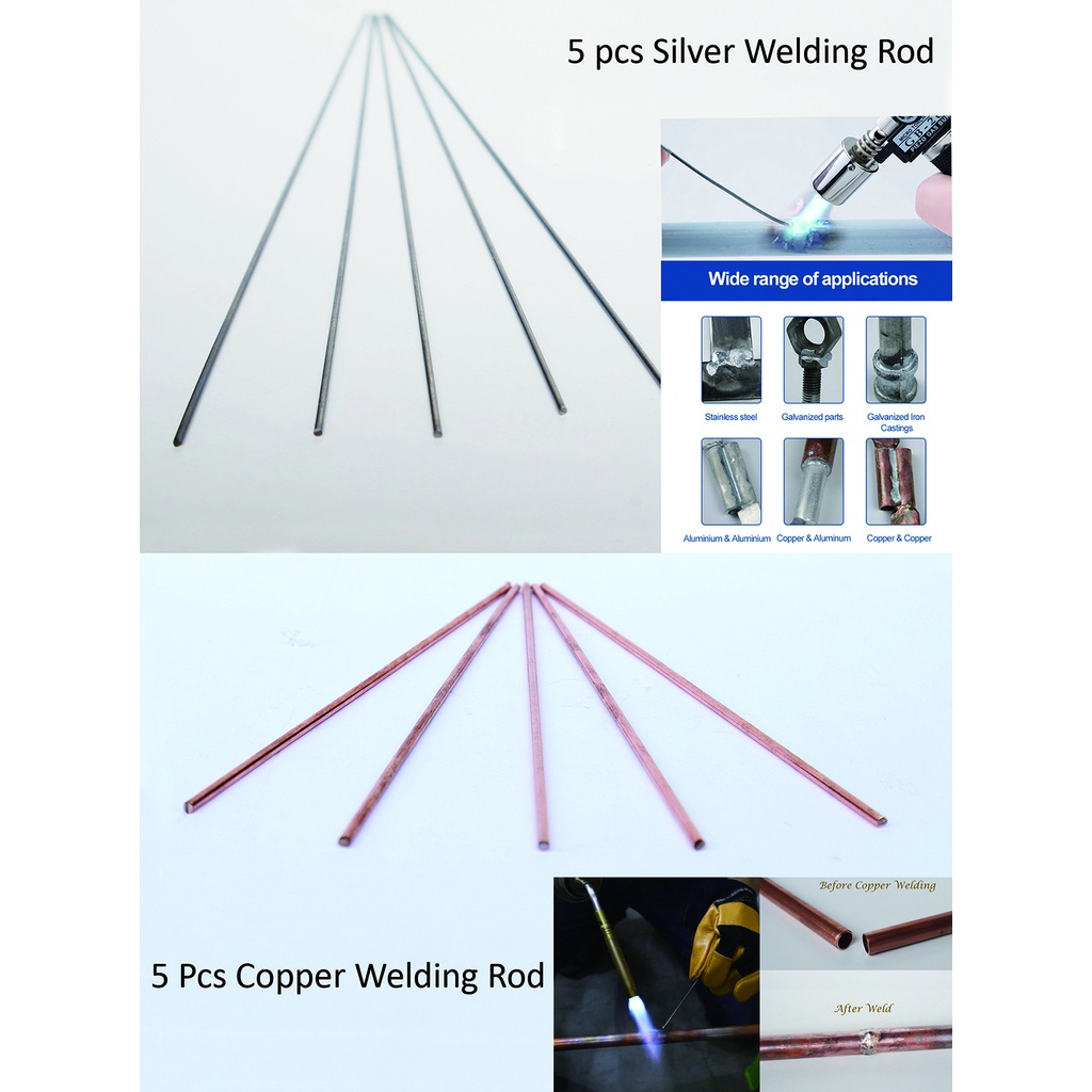 Silver or Copper Welding Rod Low Temperature 5pcs Metal Welding Rod 0.