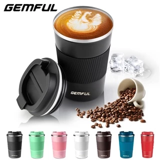 Gemful Coffee Mug 380ml/500ml Stainless Steel Vacuum Thermal Flask Car Insulated Travel Cup Tumbler